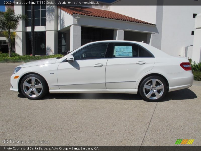 Arctic White / Almond/Black 2012 Mercedes-Benz E 350 Sedan