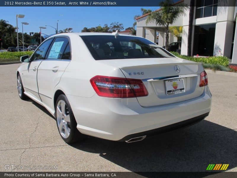 Arctic White / Almond/Black 2012 Mercedes-Benz E 350 Sedan