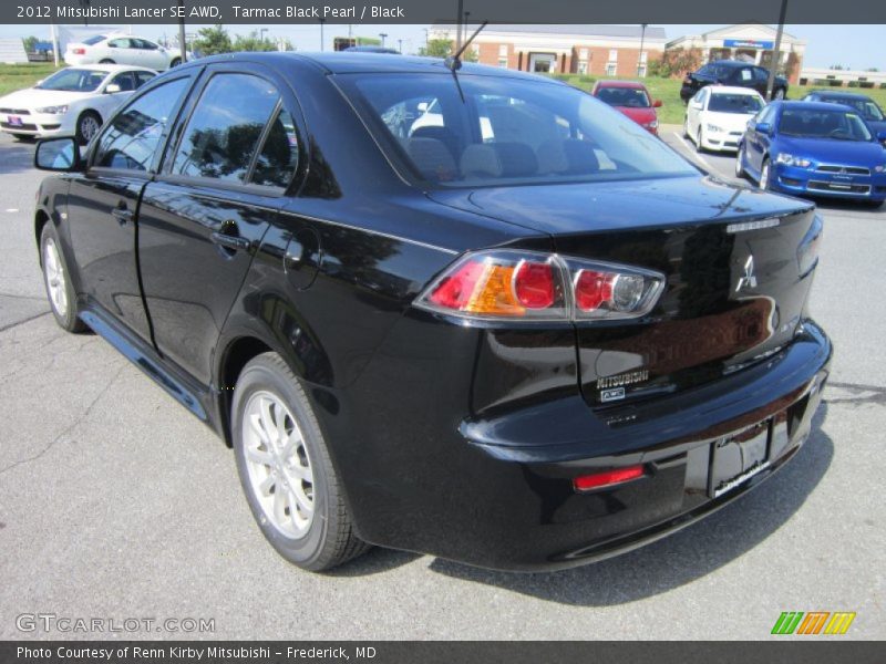 Tarmac Black Pearl / Black 2012 Mitsubishi Lancer SE AWD
