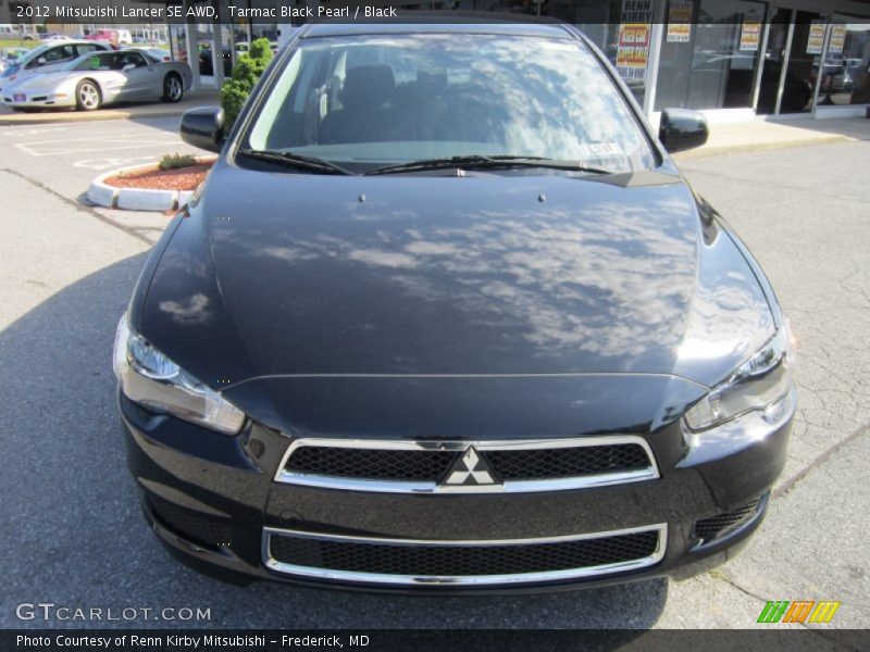 Tarmac Black Pearl / Black 2012 Mitsubishi Lancer SE AWD