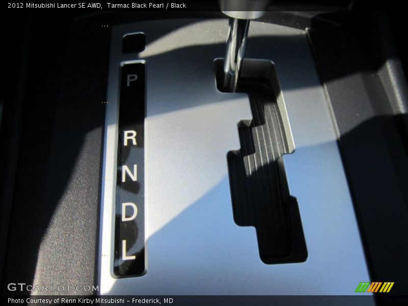 Tarmac Black Pearl / Black 2012 Mitsubishi Lancer SE AWD