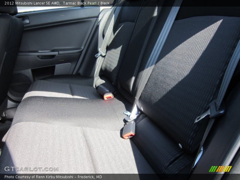 Tarmac Black Pearl / Black 2012 Mitsubishi Lancer SE AWD