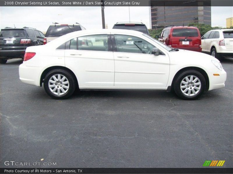Stone White / Dark Slate Gray/Light Slate Gray 2008 Chrysler Sebring LX Sedan