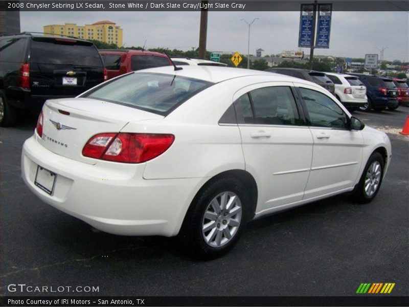 Stone White / Dark Slate Gray/Light Slate Gray 2008 Chrysler Sebring LX Sedan