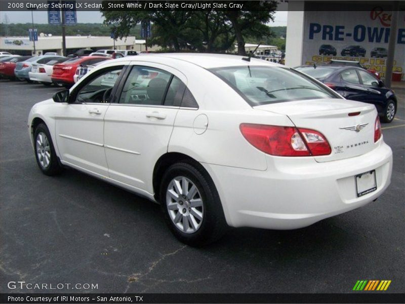 Stone White / Dark Slate Gray/Light Slate Gray 2008 Chrysler Sebring LX Sedan