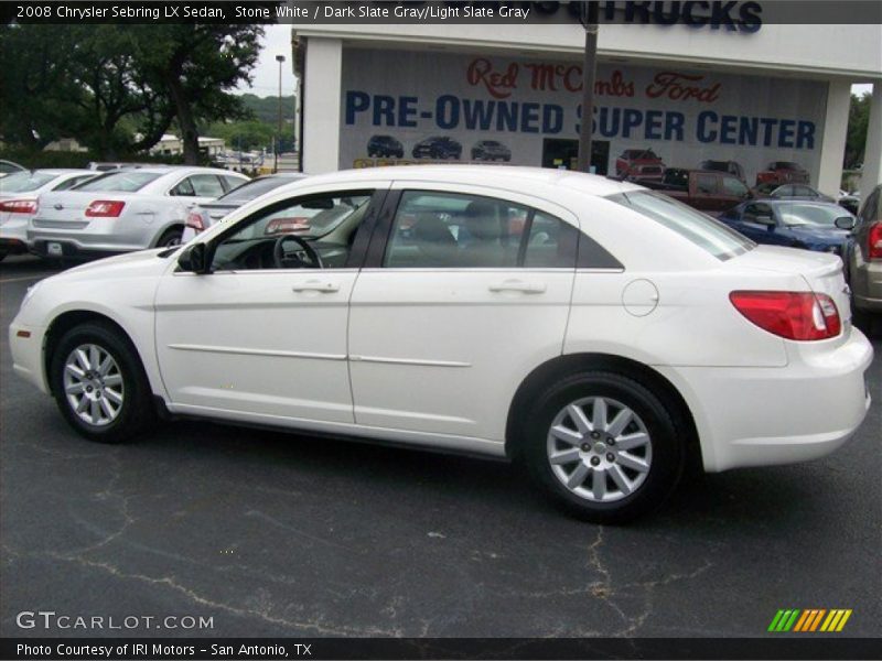 Stone White / Dark Slate Gray/Light Slate Gray 2008 Chrysler Sebring LX Sedan