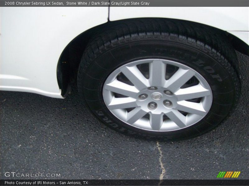 Stone White / Dark Slate Gray/Light Slate Gray 2008 Chrysler Sebring LX Sedan