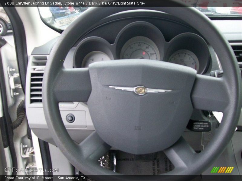 Stone White / Dark Slate Gray/Light Slate Gray 2008 Chrysler Sebring LX Sedan
