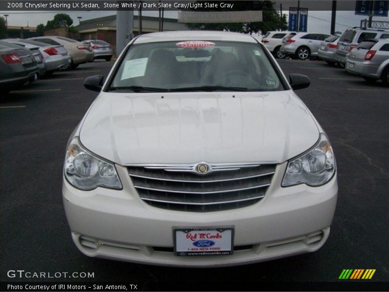 Stone White / Dark Slate Gray/Light Slate Gray 2008 Chrysler Sebring LX Sedan