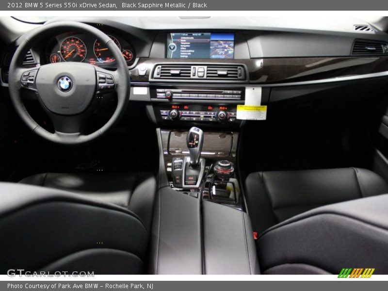 Black Sapphire Metallic / Black 2012 BMW 5 Series 550i xDrive Sedan