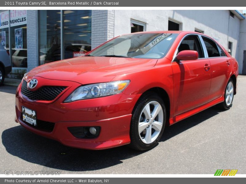 Barcelona Red Metallic / Dark Charcoal 2011 Toyota Camry SE