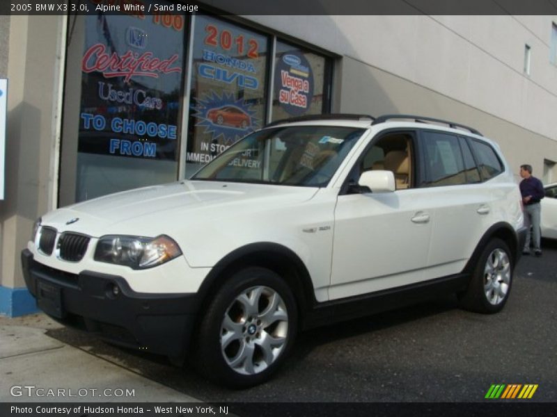 Alpine White / Sand Beige 2005 BMW X3 3.0i
