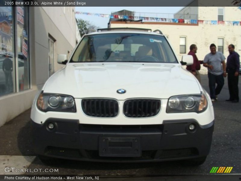 Alpine White / Sand Beige 2005 BMW X3 3.0i