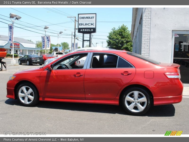 Barcelona Red Metallic / Dark Charcoal 2011 Toyota Camry SE