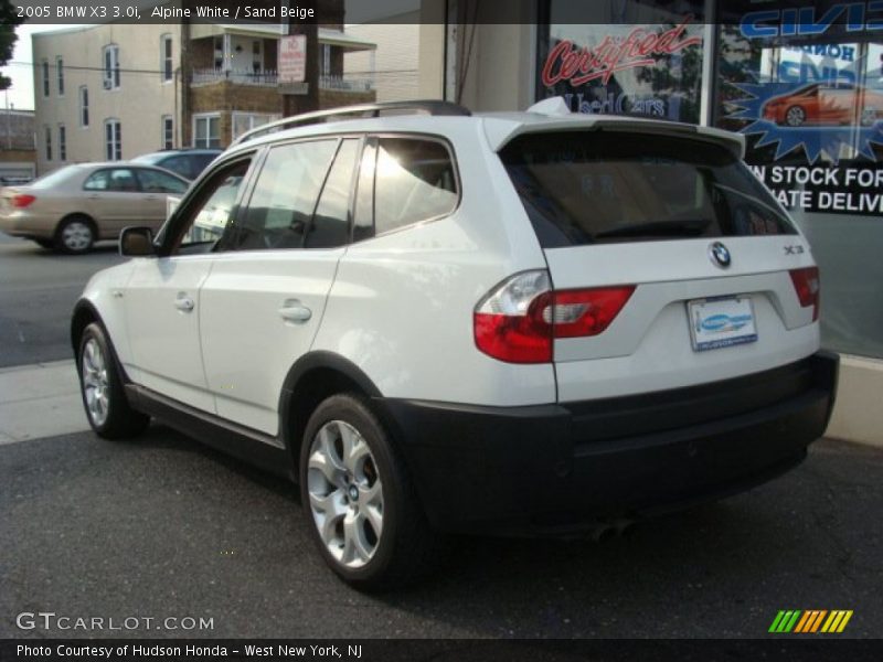 Alpine White / Sand Beige 2005 BMW X3 3.0i