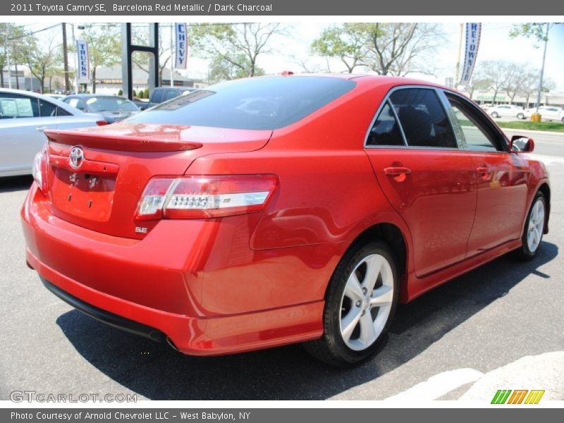 Barcelona Red Metallic / Dark Charcoal 2011 Toyota Camry SE
