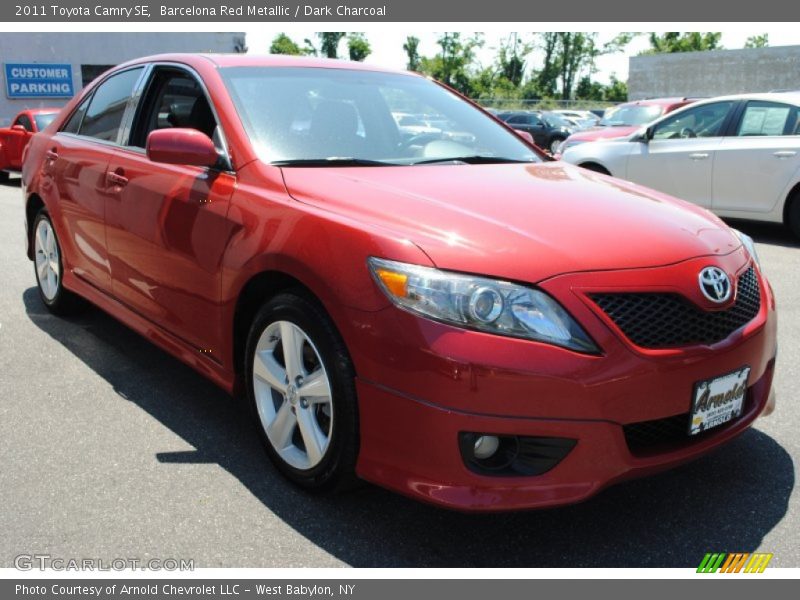 Barcelona Red Metallic / Dark Charcoal 2011 Toyota Camry SE