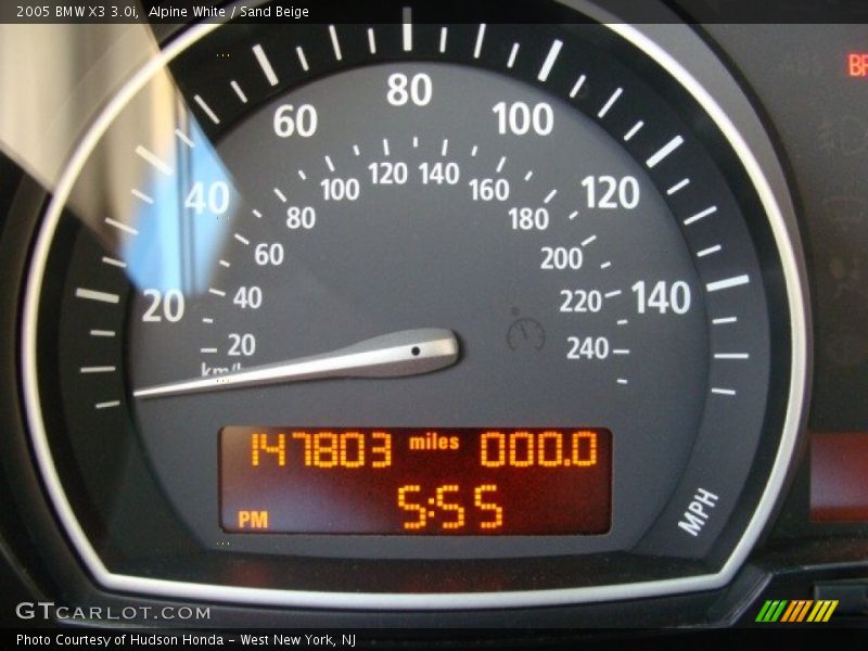 Alpine White / Sand Beige 2005 BMW X3 3.0i