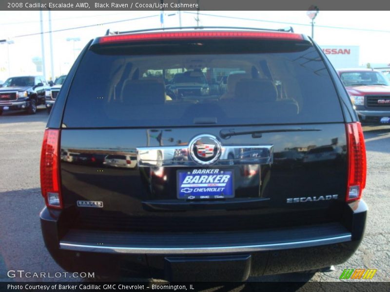 Black Raven / Cocoa/Light Cashmere 2008 Cadillac Escalade AWD