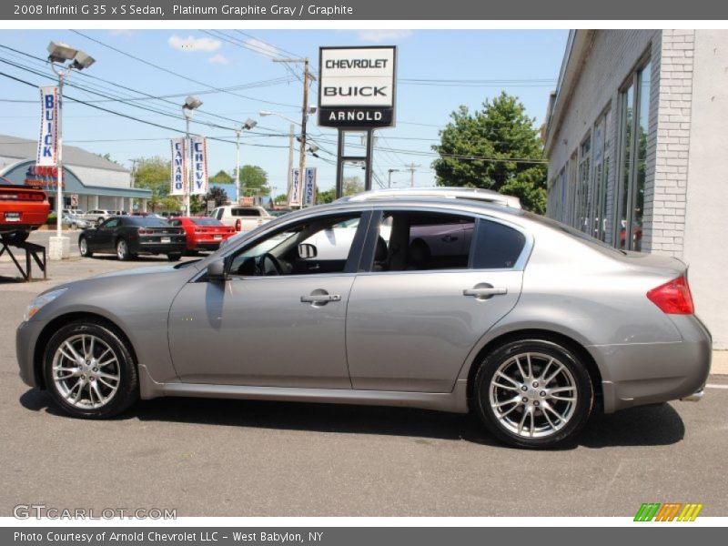 Platinum Graphite Gray / Graphite 2008 Infiniti G 35 x S Sedan