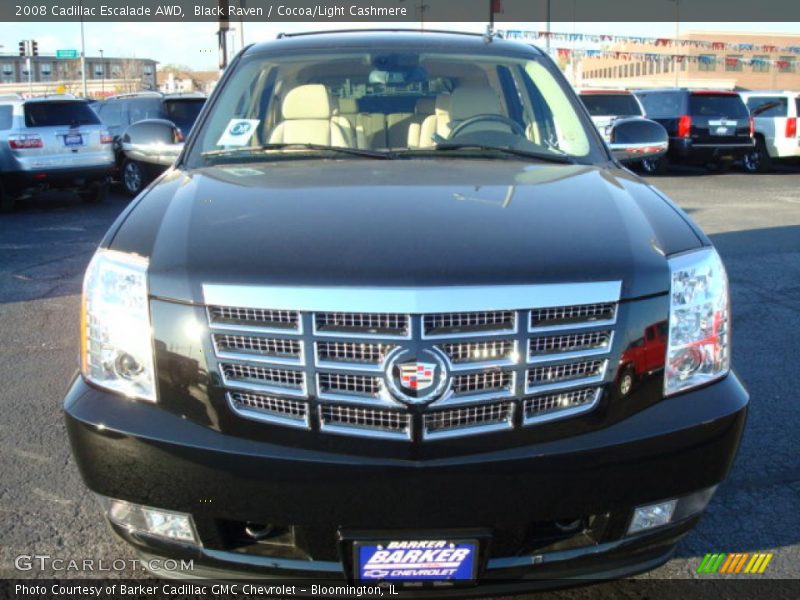 Black Raven / Cocoa/Light Cashmere 2008 Cadillac Escalade AWD