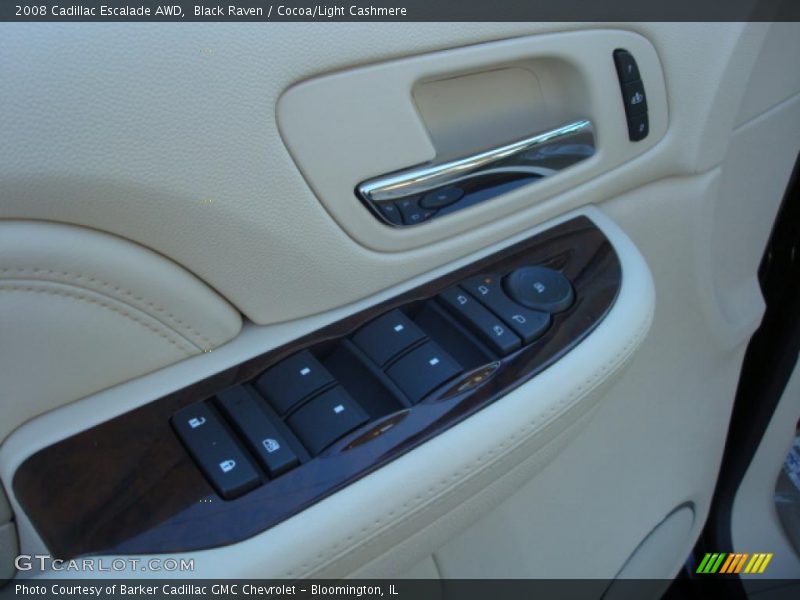 Black Raven / Cocoa/Light Cashmere 2008 Cadillac Escalade AWD