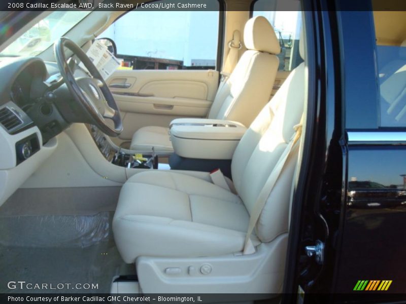 Black Raven / Cocoa/Light Cashmere 2008 Cadillac Escalade AWD