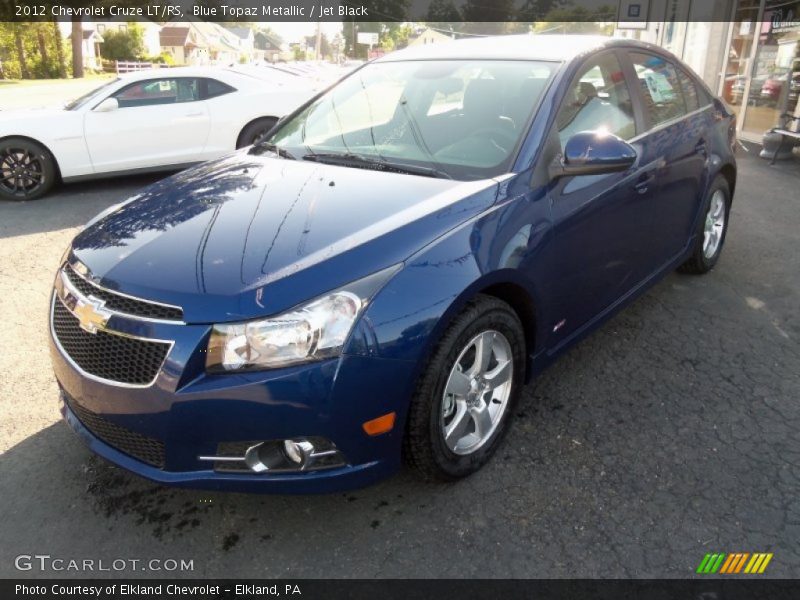 Blue Topaz Metallic / Jet Black 2012 Chevrolet Cruze LT/RS