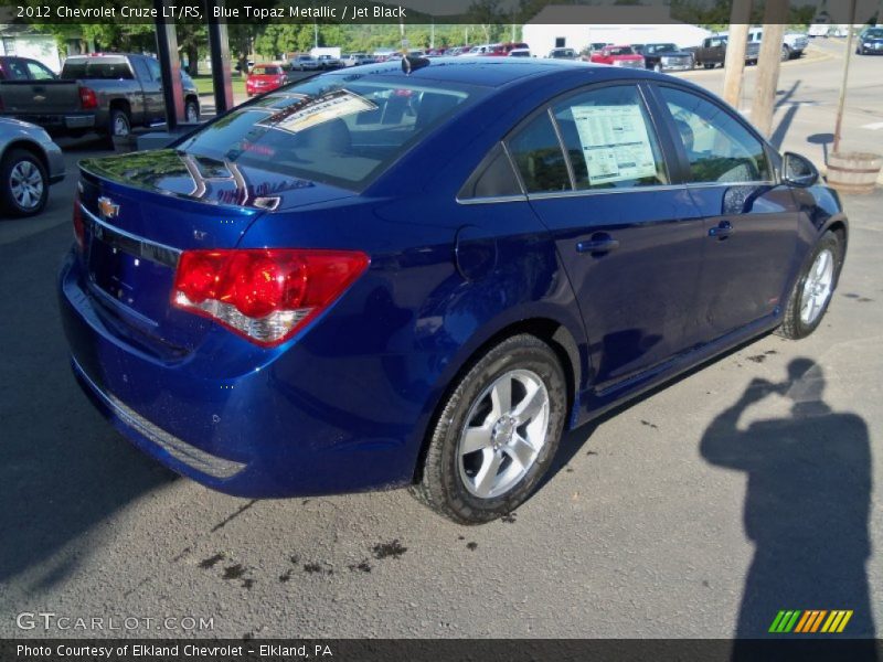 Blue Topaz Metallic / Jet Black 2012 Chevrolet Cruze LT/RS