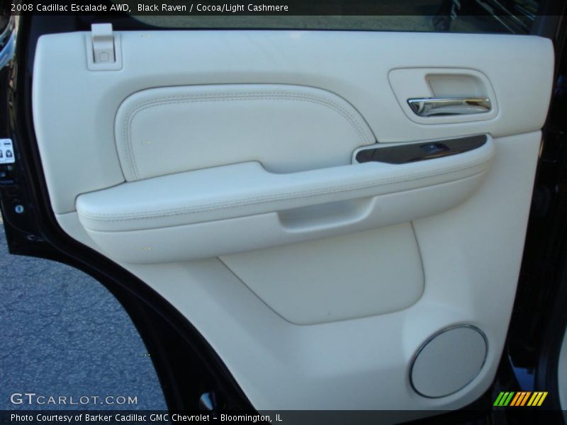Black Raven / Cocoa/Light Cashmere 2008 Cadillac Escalade AWD