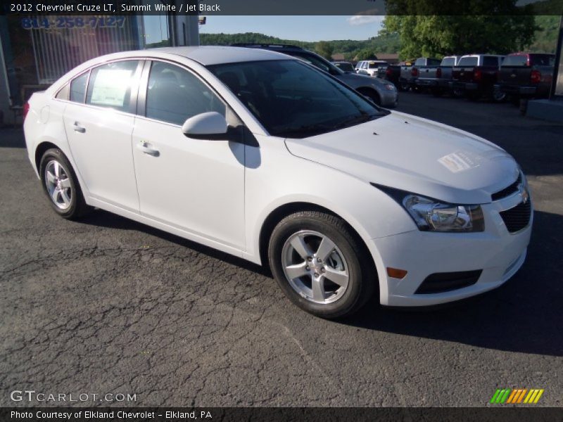 Summit White / Jet Black 2012 Chevrolet Cruze LT