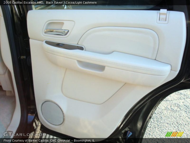 Black Raven / Cocoa/Light Cashmere 2008 Cadillac Escalade AWD