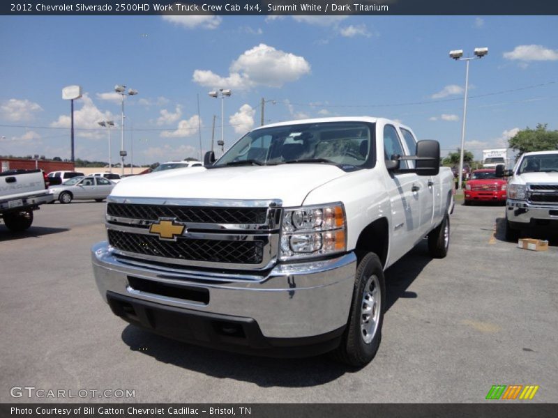 Summit White / Dark Titanium 2012 Chevrolet Silverado 2500HD Work Truck Crew Cab 4x4