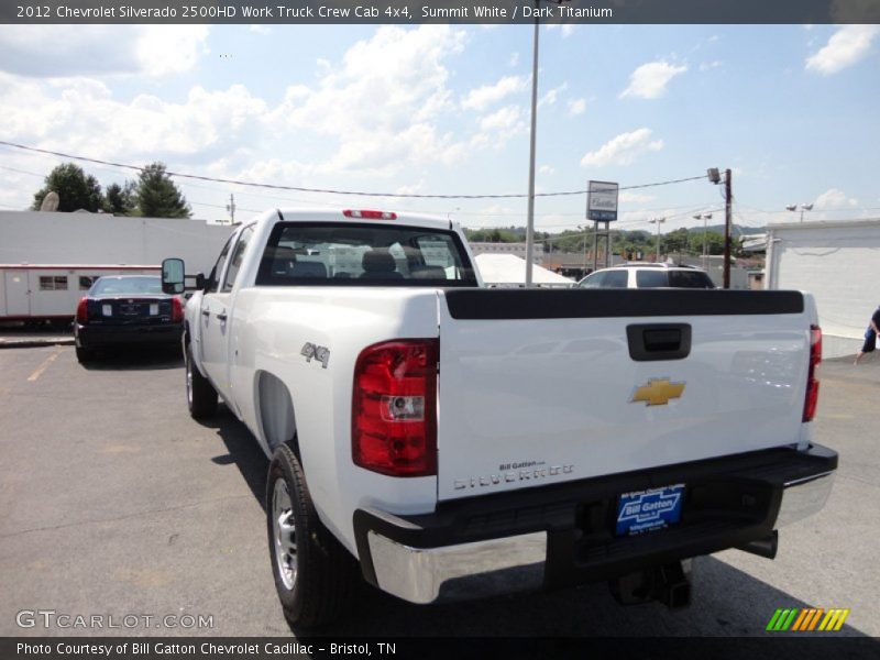 Summit White / Dark Titanium 2012 Chevrolet Silverado 2500HD Work Truck Crew Cab 4x4