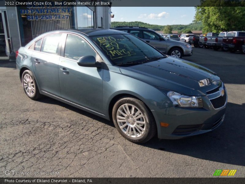 Blue Granite Metallic / Jet Black 2012 Chevrolet Cruze Eco