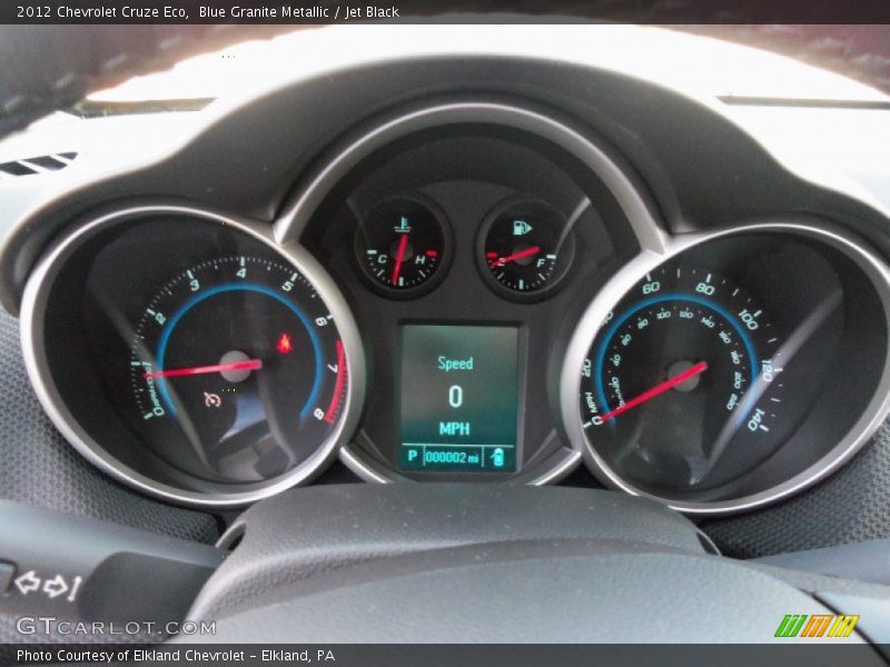 Blue Granite Metallic / Jet Black 2012 Chevrolet Cruze Eco