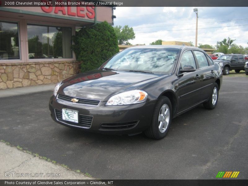 Mocha Bronze Metallic / Neutral Beige 2008 Chevrolet Impala LT