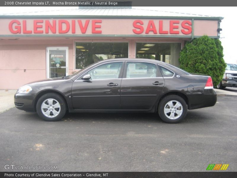 Mocha Bronze Metallic / Neutral Beige 2008 Chevrolet Impala LT