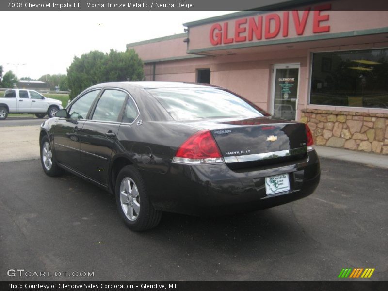 Mocha Bronze Metallic / Neutral Beige 2008 Chevrolet Impala LT