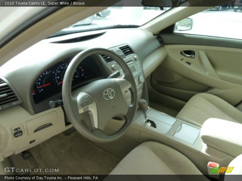 Super White / Bisque 2010 Toyota Camry LE