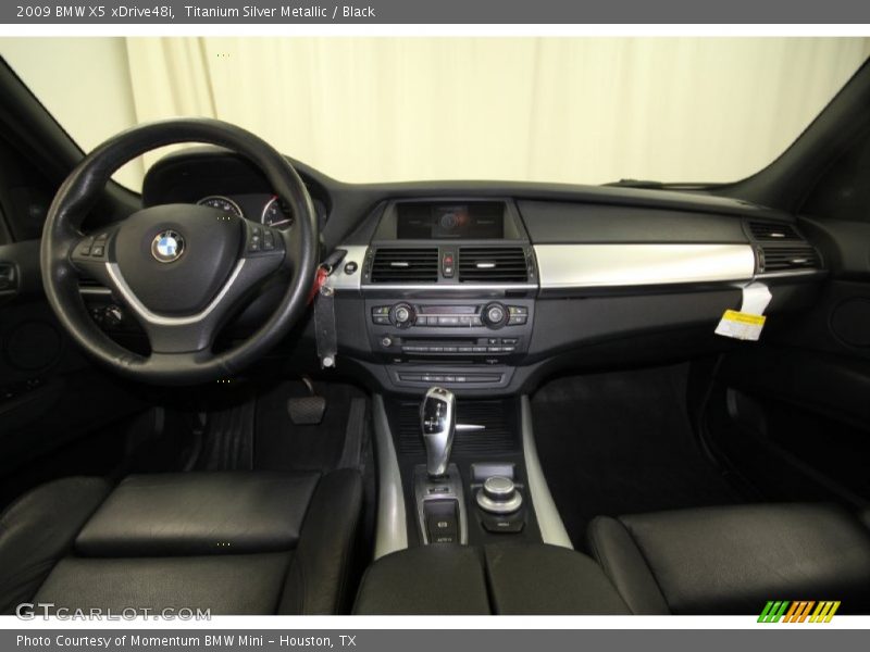 Titanium Silver Metallic / Black 2009 BMW X5 xDrive48i