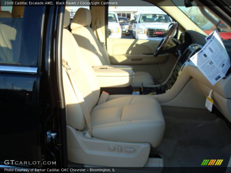 Black Raven / Cocoa/Light Cashmere 2008 Cadillac Escalade AWD