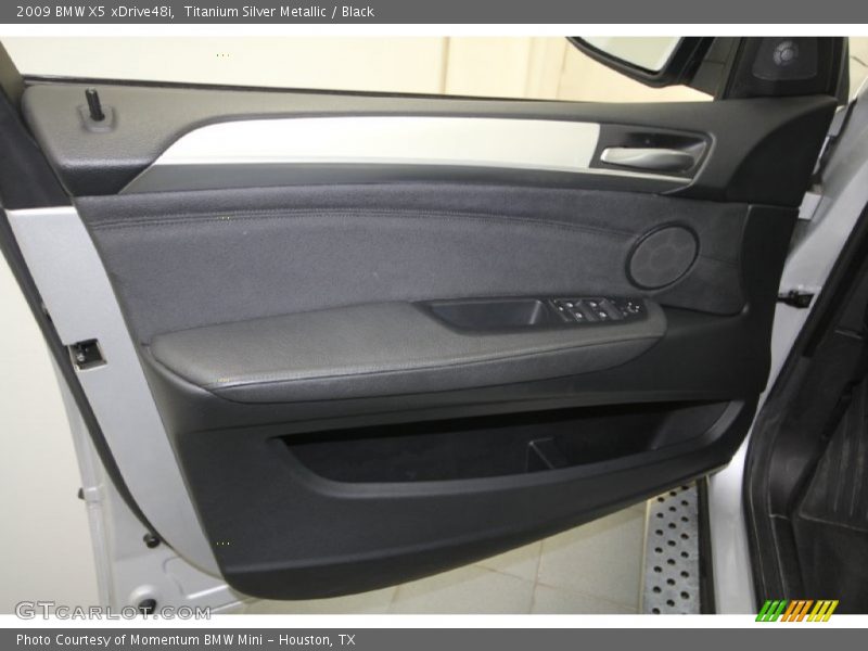 Titanium Silver Metallic / Black 2009 BMW X5 xDrive48i
