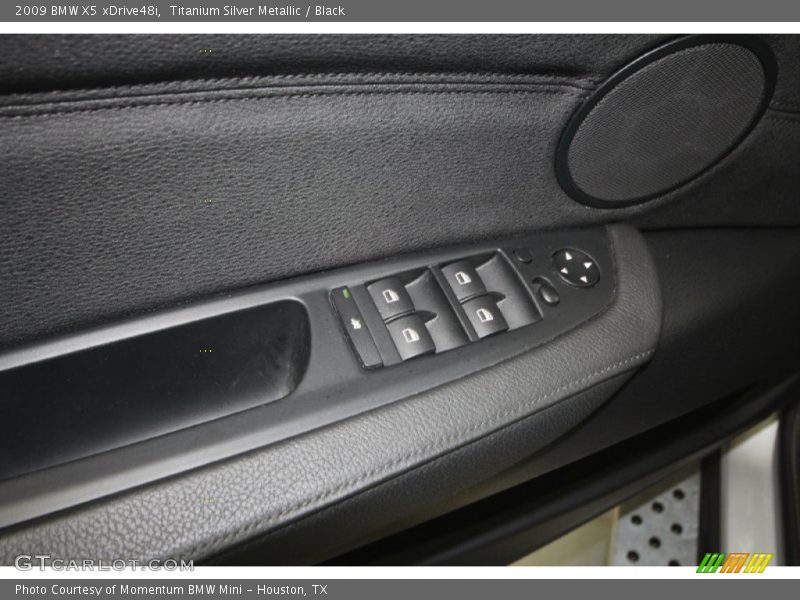 Titanium Silver Metallic / Black 2009 BMW X5 xDrive48i