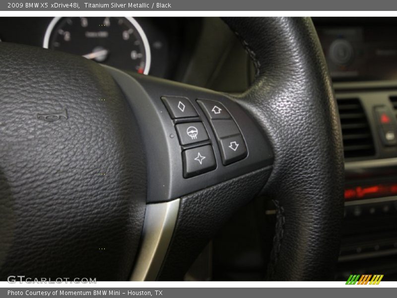 Titanium Silver Metallic / Black 2009 BMW X5 xDrive48i