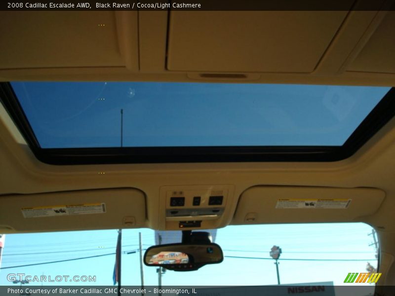 Black Raven / Cocoa/Light Cashmere 2008 Cadillac Escalade AWD