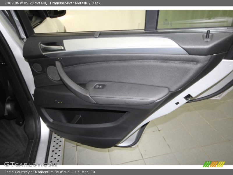 Titanium Silver Metallic / Black 2009 BMW X5 xDrive48i