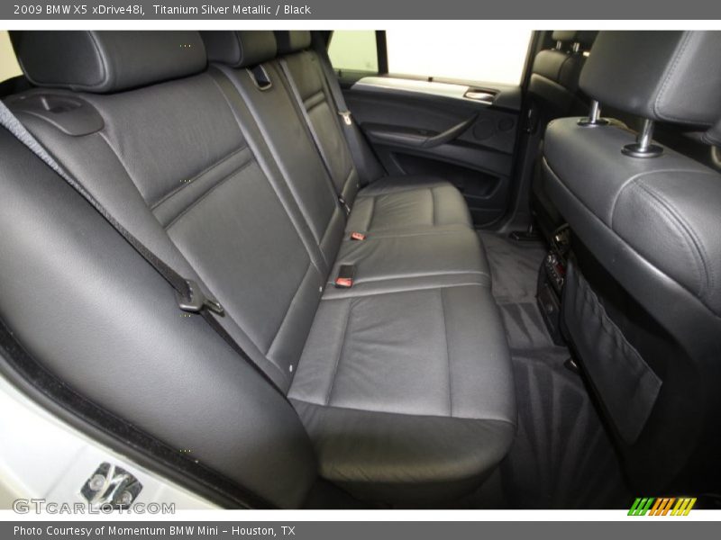 Titanium Silver Metallic / Black 2009 BMW X5 xDrive48i