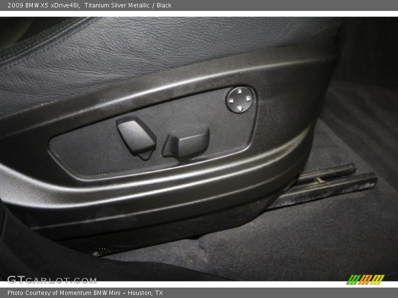 Titanium Silver Metallic / Black 2009 BMW X5 xDrive48i
