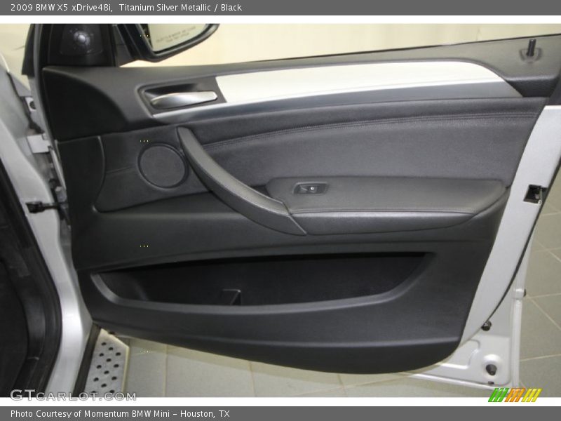 Titanium Silver Metallic / Black 2009 BMW X5 xDrive48i